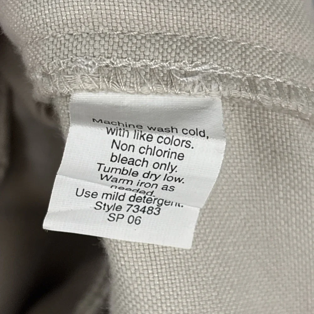 J.Crew Irish Linen Pants Men’s 34x30 Beige Straight Leg Old Money Loose Vintage